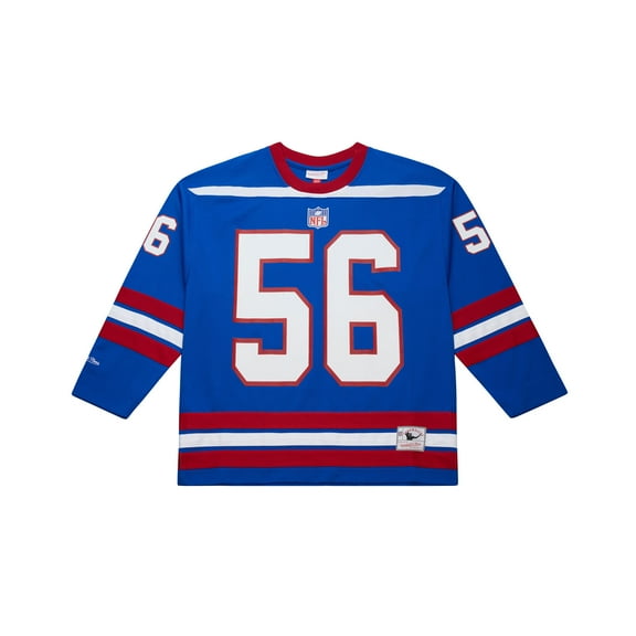 Men's Mitchell & Ness Lawrence Taylor Royal New York Giants Maxxed Out Fashion Hockey Jersey