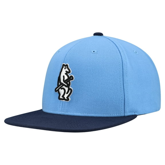Men's Mitchell & Ness Light Blue Chicago Cubs Cooperstown Collection Basic Flip Snapback Hat