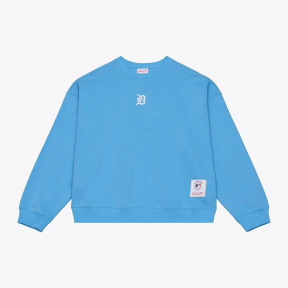 Men's Mitchell & Ness Light Blue Detroit Tigers Insignia Fleece Sweatshirt