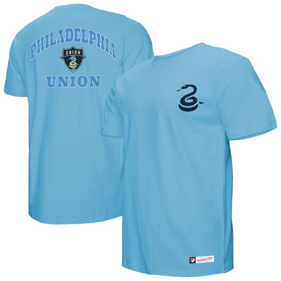 Men's Mitchell & Ness Light Blue Philadelphia Union 2-Hit T-Shirt