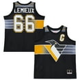 thumbnail image 1 of Unisex Mitchell & Ness Mario Lemieux Black Pittsburgh Penguins Maxxed Out Fashion Basketball Jersey, 1 of 5