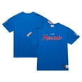 thumbnail image 1 of Men's Mitchell & Ness Mark Messier Blue New York Rangers Premium Nickname Vintage Logo T-Shirt, 1 of 6