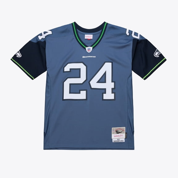 Men's Mitchell & Ness Marshawn Lynch Blue Seattle Seahawks 2010 Legacy Throwback Replica Jersey