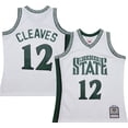 thumbnail image 1 of Men's Mitchell & Ness Mateen Cleaves White Michigan State Spartans 125th Basketball Anniversary 1999 Throwback Fashion, 1 of 5