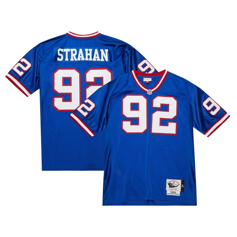 Men's Mitchell Ness Michael Strahan Royal New York Giants 1993