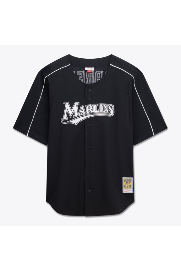 Men's Mitchell & Ness Miguel Cabrera Black Miami Marlins Big & Tall Cooperstown Mesh Batting Practice Jersey