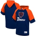 thumbnail image 1 of Men's Mitchell & Ness Navy Chicago Bears Home Advantage Raglan Short Sleeve Pullover Hoodie, 1 of 4