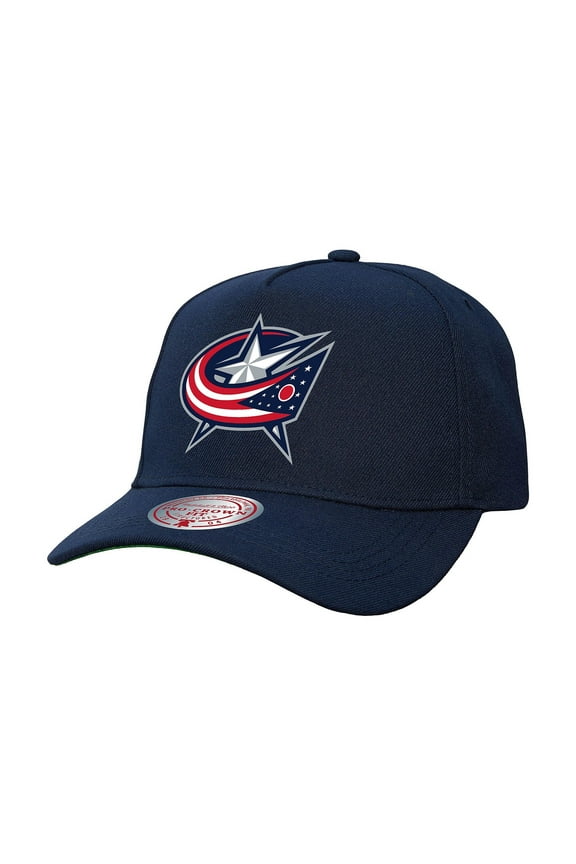 Men's Mitchell & Ness Navy Columbus Blue Jackets Core Team Ground Pro Adjustable Hat