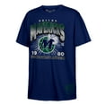 thumbnail image 1 of Men's Mitchell & Ness Navy Dallas Mavericks Hardwood Classics Vintage Hoopster T-Shirt, 1 of 1