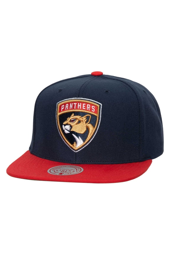 Men's Mitchell & Ness Navy Florida Panthers Core Team Ground 2.0 Snapback Hat