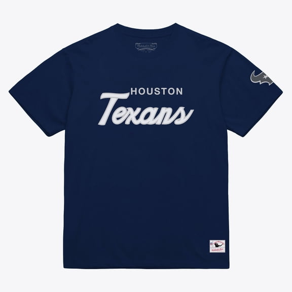Men's Mitchell & Ness Navy Houston Texans Head Coach Classic T-Shirt
