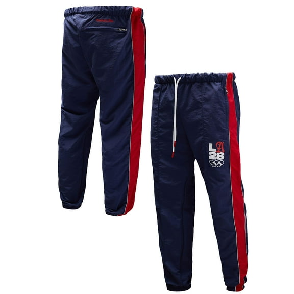 Men's Mitchell & Ness Navy LA28 Windbreaker Pants