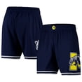 thumbnail image 1 of Men's Mitchell & Ness Navy Michigan Wolverines Team ID Vintage Logo Mesh Shorts, 1 of 3