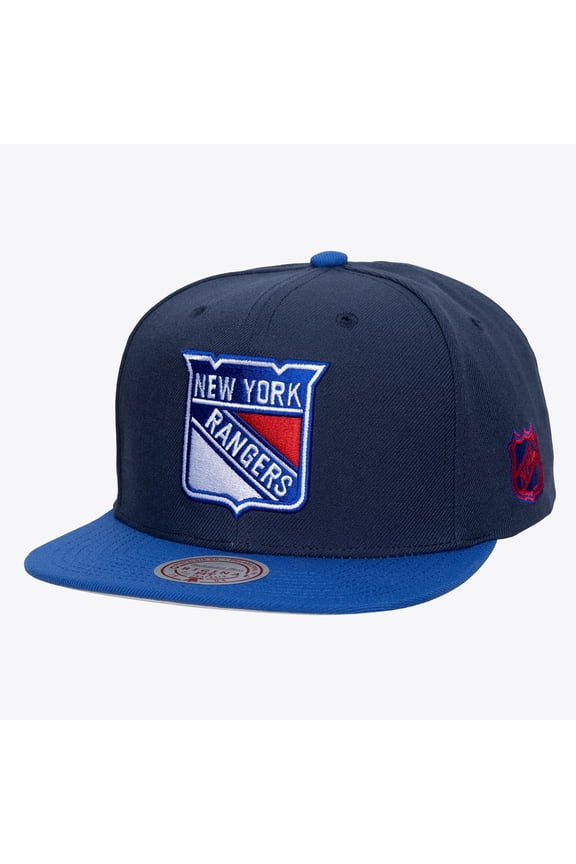 Men's Mitchell & Ness  Navy New York Rangers Legendary Home Snapback Hat