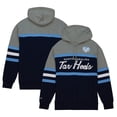 thumbnail image 1 of Men's Mitchell & Ness Navy North Carolina Tar Heels Head Coach Pullover Hoodie, 1 of 4