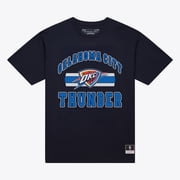 Mens Mitchell & Ness Navy Oklahoma City Thunder Current Team Name Classic T-Shirt