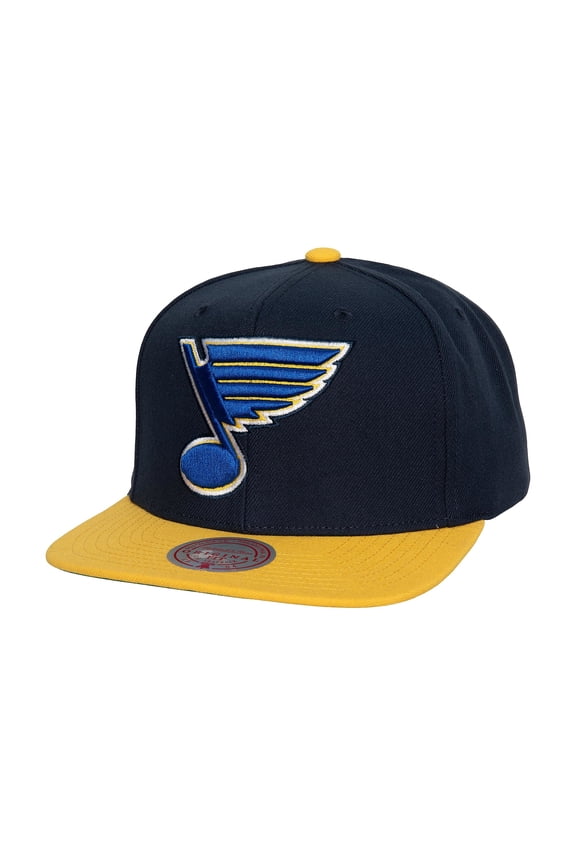 Men's Mitchell & Ness Navy St. Louis Blues Core Team Ground 2.0 Snapback Hat