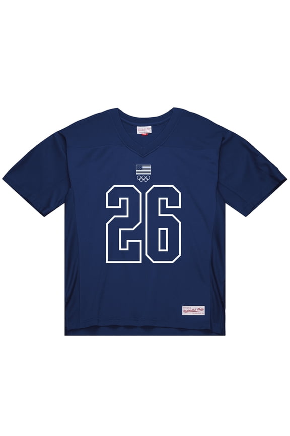 Men's Mitchell & Ness Navy Team USA Coach Snoop Legacy Fashion Jersey