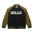 thumbnail image 1 of Men's Mitchell & Ness Olive/Black Buffalo Bills  Vintage Logo Double Clutch Satin Raglan Full-Snap Jacket, 1 of 5