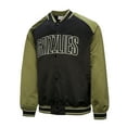 thumbnail image 1 of Men's Mitchell & Ness Olive/Black Memphis Grizzlies Clutch Satin Raglan Full-Snap Jacket, 1 of 5