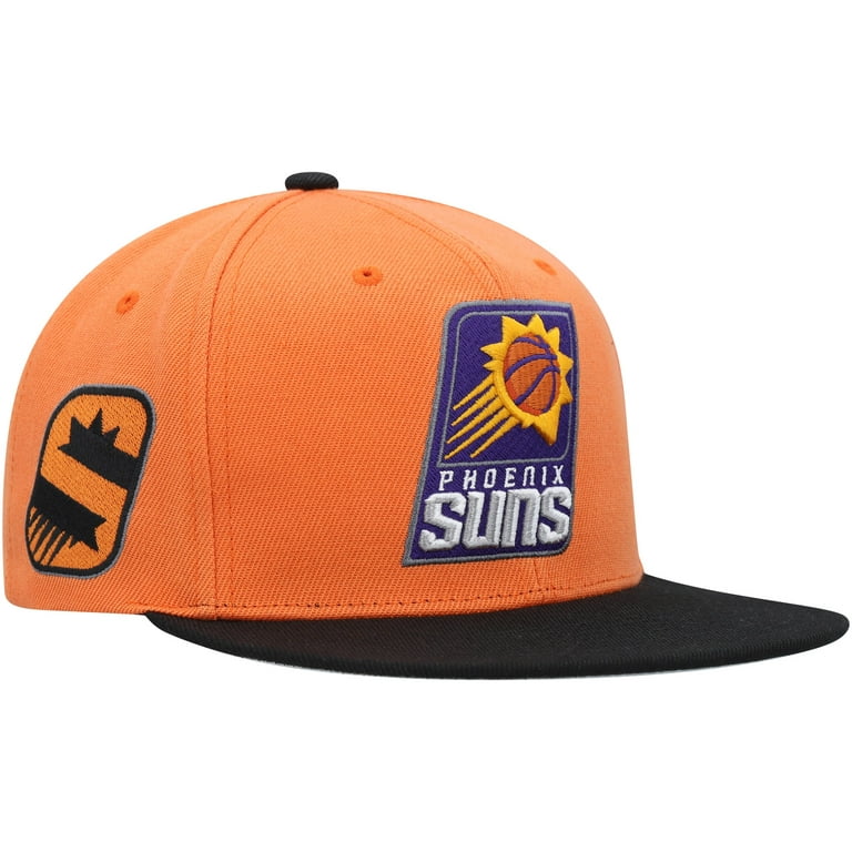 Men\'s Mitchell & Ness Orange/Black Phoenix Suns Side Core 2.0 Snapback Hat  - OSFA
