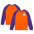 thumbnail image 1 of Men's Mitchell & Ness Orange Clemson Tigers Legendary Slub Raglan Long Sleeve T-Shirt, 1 of 5