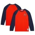 thumbnail image 1 of Men's Mitchell & Ness Orange Syracuse Orange Legendary Slub Raglan Long Sleeve T-Shirt, 1 of 5