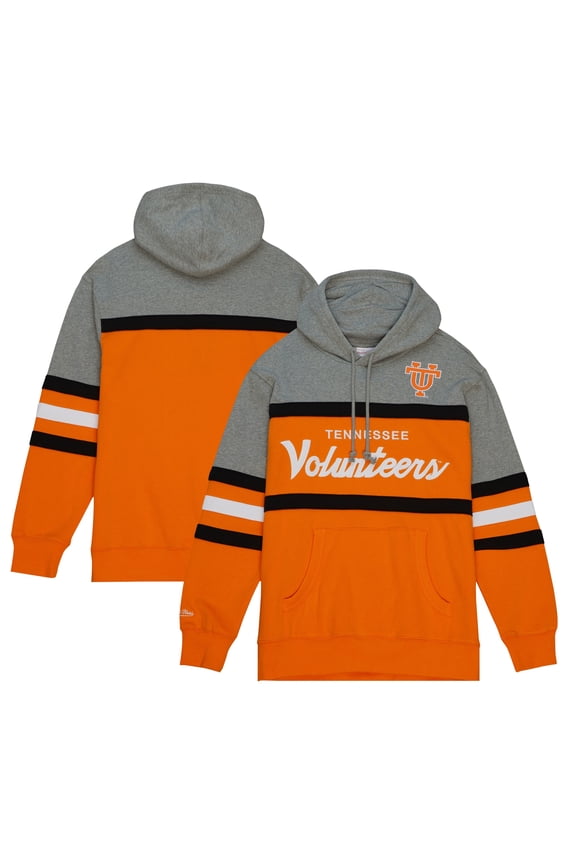 Men's Mitchell & Ness Orange Tennessee Volunteers Head Coach Pullover Hoodie