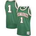 thumbnail image 1 of Men's Mitchell & Ness Oscar Robertson Green Milwaukee Bucks 1970/71 Hardwood Classics Swingman Jersey, 1 of 3