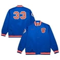 thumbnail image 1 of Men's-Mitchell & Ness Patrick Ewing Royal New York Knicks NBA Legends Full-Snap Satin Jacket, 1 of 7