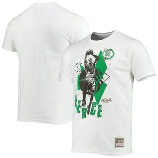 Men's Mitchell & Ness Larry Bird Kelly Green Boston Celtics Hardwood  Classics Retro Name & Number T-Shirt