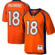 Mens Mitchell & Ness Peyton Manning Orange Denver Broncos Big & Tall 2015 Retired Player Replica Jersey