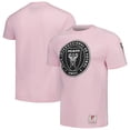 thumbnail image 1 of Men's Mitchell & Ness Pink Inter Miami CF Team Trio Lockup T-Shirt, 1 of 3