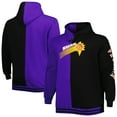 thumbnail image 1 of Men's Mitchell & Ness Purple/Black Phoenix Suns Big & Tall Hardwood Classics Split Pullover Hoodie, 1 of 3