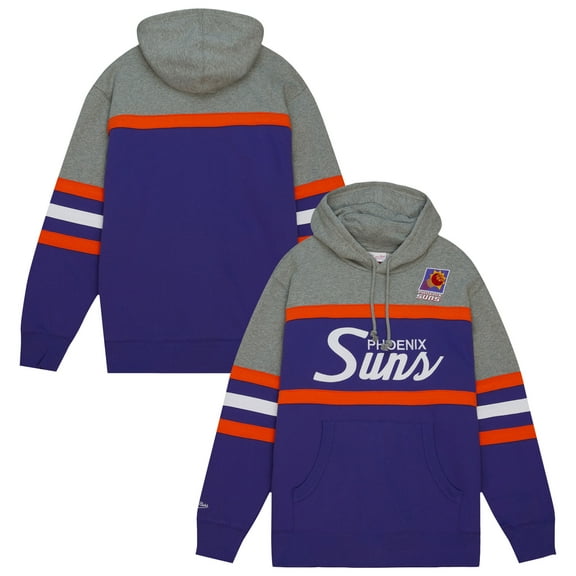 Men's Mitchell & Ness  Purple/Gray Phoenix Suns Head Coach Hoodie