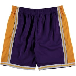 Men's Mitchell & Ness Purple Los Angeles Lakers Woven Shorts