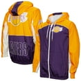 thumbnail image 1 of Men's Mitchell & Ness Purple Los Angeles Lakers Hardwood Classics Big Shot Premium Full-Zip Windbreaker Jacket, 1 of 6