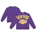 thumbnail image 1 of Men's Mitchell & Ness  Purple Los Angeles Lakers Hardwood Classics Fashion Fleece Pullover Sweatshirt, 1 of 5