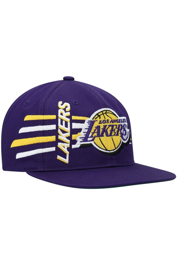 Men's Mitchell & Ness Purple Los Angeles Lakers Retro Bolt Deadstock Snapback Hat
