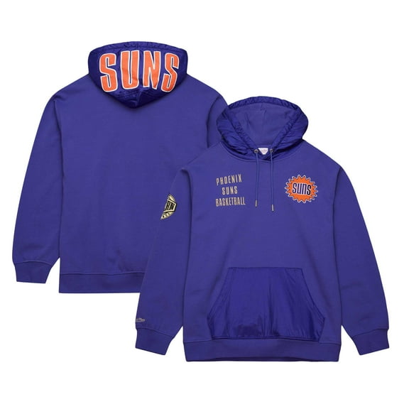 Men's Mitchell & Ness Purple Phoenix Suns  Team OG 2.0 Vintage Logo Fleece Pullover Hoodie