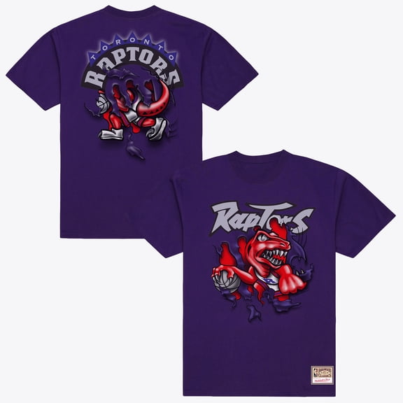Men's Mitchell & Ness Purple Toronto Raptors Breakthrough T-Shirt