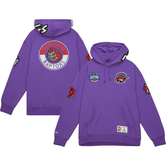 Men's Mitchell & Ness Purple Toronto Raptors City Collection Heritage Hoodie