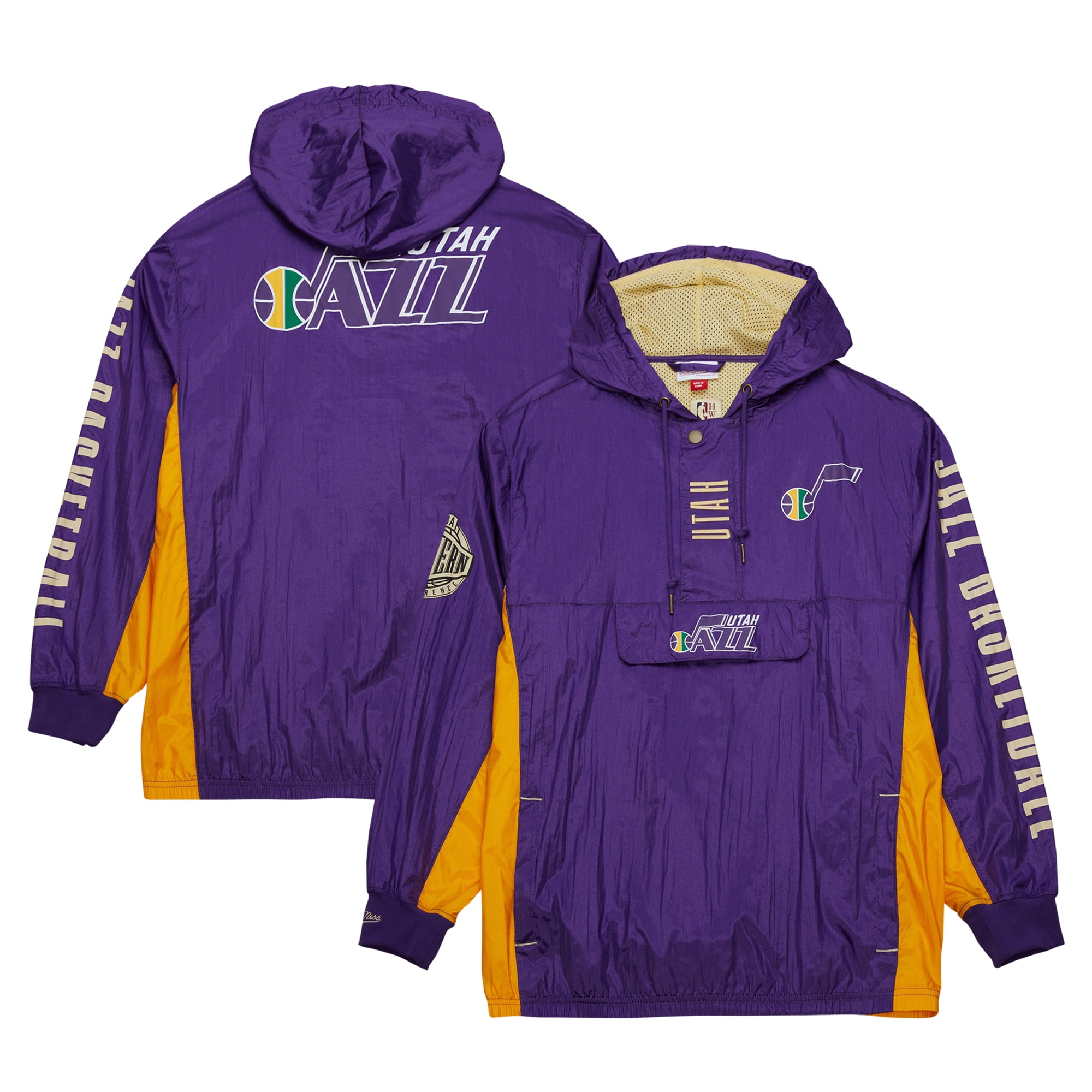 Utah jazz mitchell and ness jacket hotsell
