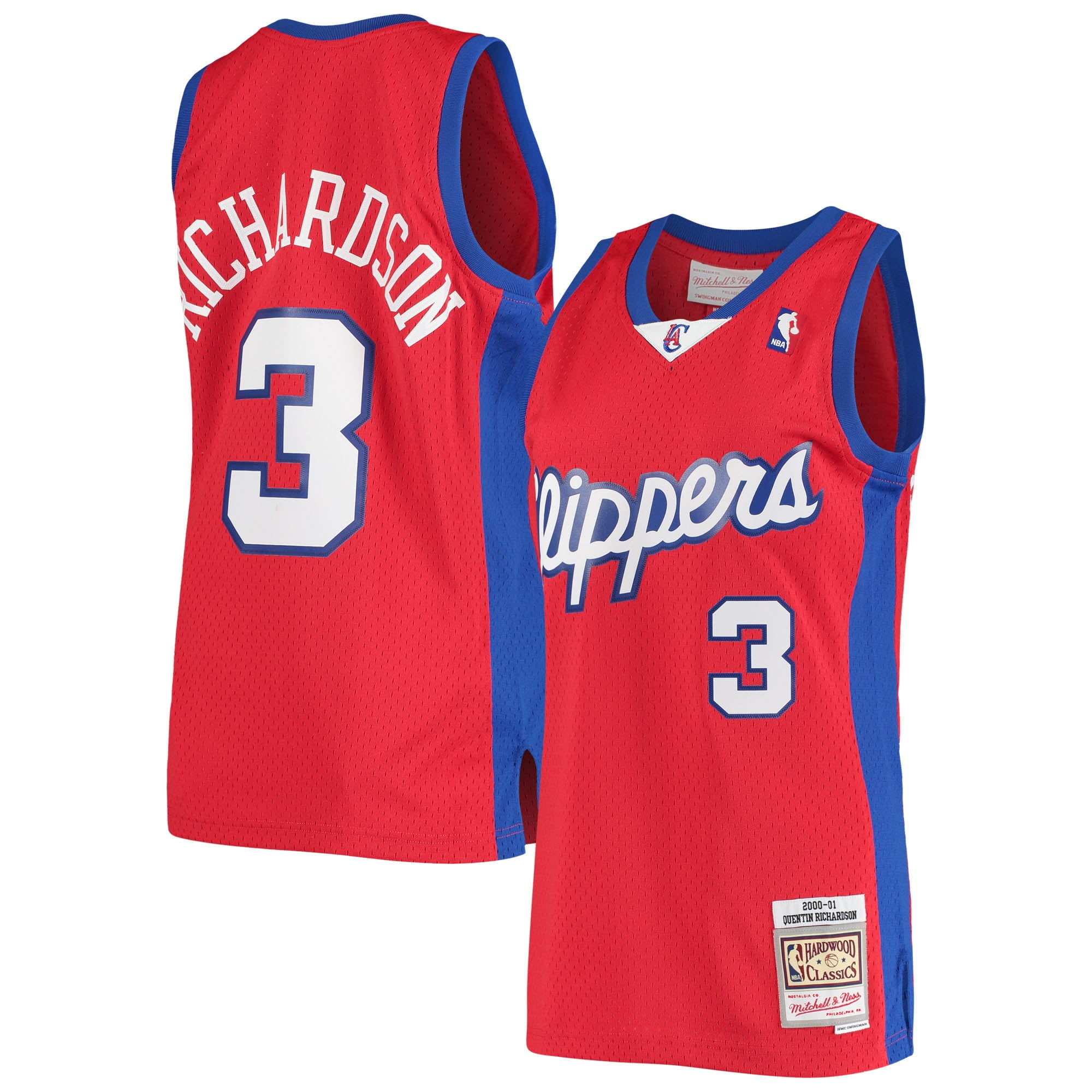 Men's Mitchell Ness Quentin Richardson Red LA Clippers 2000/01