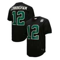 Men's Mitchell & Ness Randall Cunningham Black Philadelphia Eagles Retired Player Name & Number Mesh Top