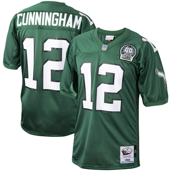 Men's Mitchell & Ness Randall Cunningham Green Philadelphia Eagles 1992 Authentic Throwback Retired Player Jersey