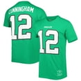 thumbnail image 1 of Men's Mitchell & Ness Randall Cunningham Kelly Green Philadelphia Eagles Retired Player Logo Name & Number T-Shirt, 1 of 3