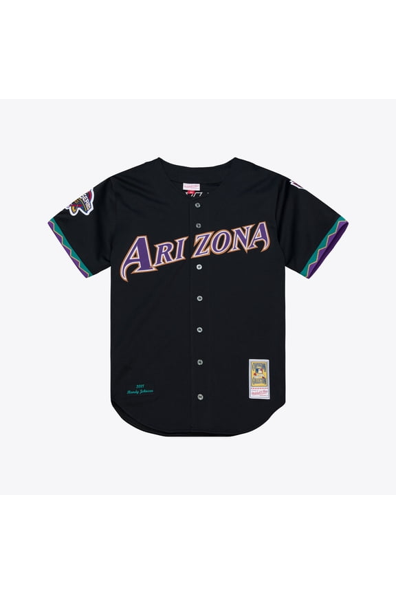Men's Mitchell & Ness Randy Johnson Black Arizona Diamondbacks 2001 Authentic Jersey