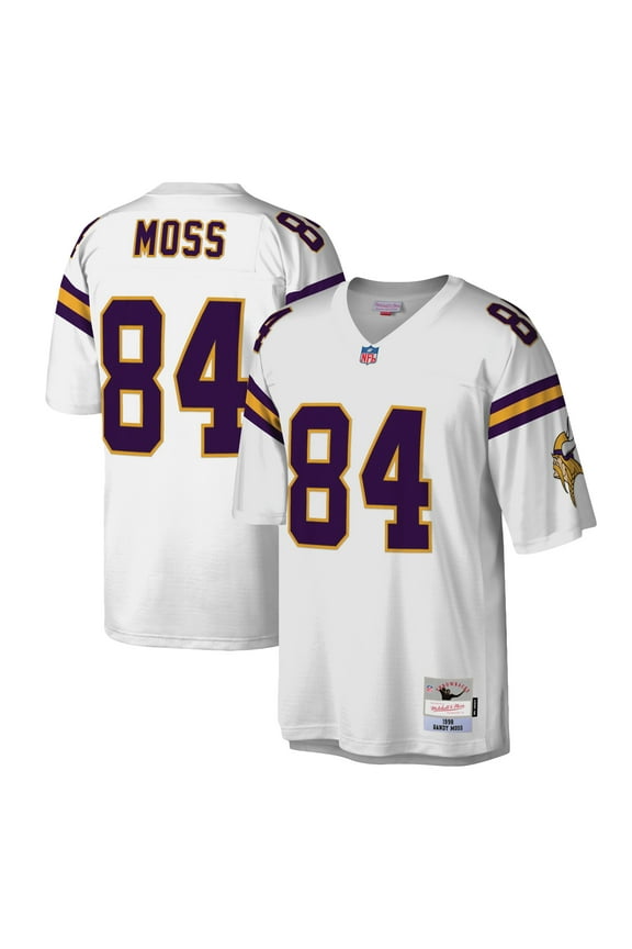 Men's Mitchell & Ness Randy Moss White Minnesota Vikings Legacy Replica Jersey