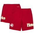 thumbnail image 1 of Men's Mitchell & Ness  Red Atlanta Hawks Game Day Shorts, 1 of 3